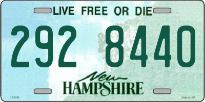 NH license plate 2928440