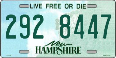 NH license plate 2928447