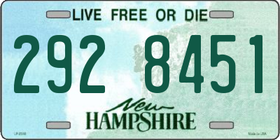 NH license plate 2928451