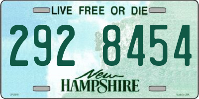 NH license plate 2928454