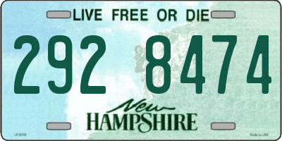 NH license plate 2928474