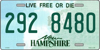 NH license plate 2928480