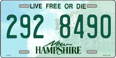 NH license plate 2928490