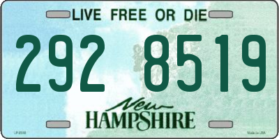 NH license plate 2928519