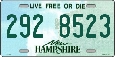 NH license plate 2928523