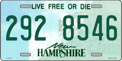 NH license plate 2928546