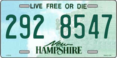NH license plate 2928547