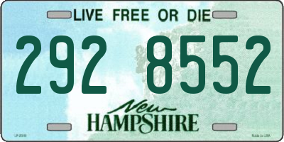 NH license plate 2928552