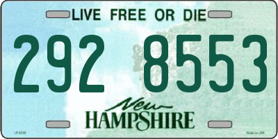 NH license plate 2928553
