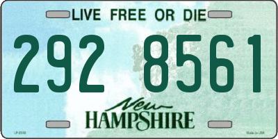 NH license plate 2928561