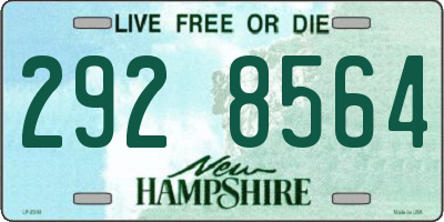 NH license plate 2928564