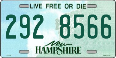 NH license plate 2928566