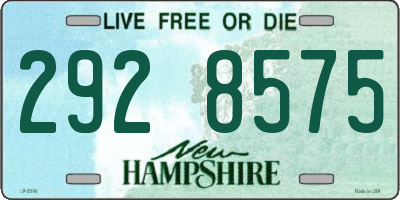 NH license plate 2928575