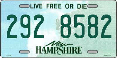 NH license plate 2928582