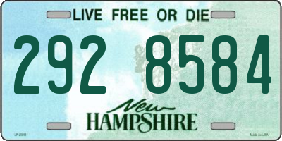 NH license plate 2928584