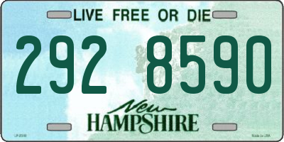 NH license plate 2928590