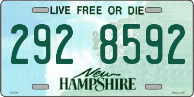 NH license plate 2928592