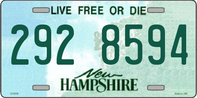NH license plate 2928594