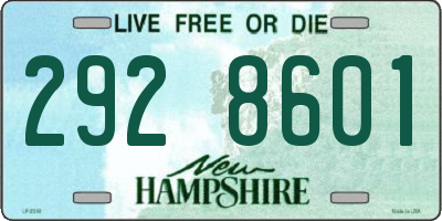 NH license plate 2928601