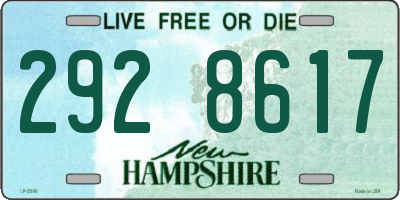 NH license plate 2928617
