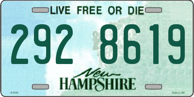NH license plate 2928619