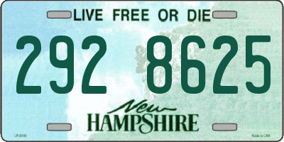 NH license plate 2928625