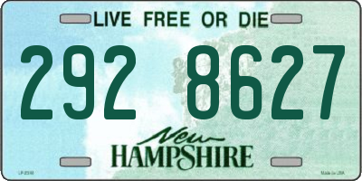 NH license plate 2928627