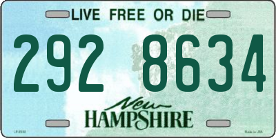 NH license plate 2928634