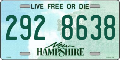 NH license plate 2928638