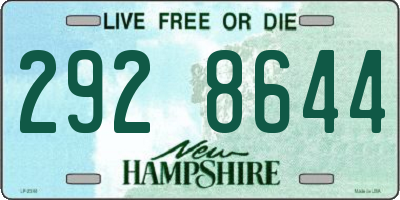 NH license plate 2928644