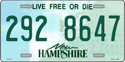 NH license plate 2928647