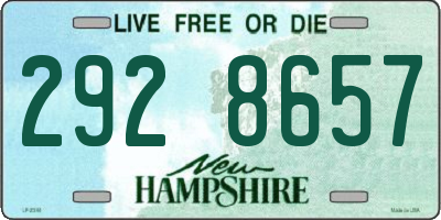NH license plate 2928657