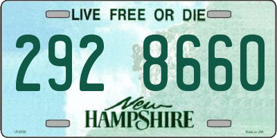 NH license plate 2928660
