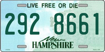 NH license plate 2928661