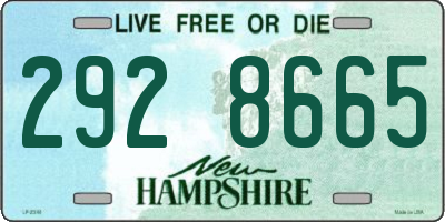 NH license plate 2928665