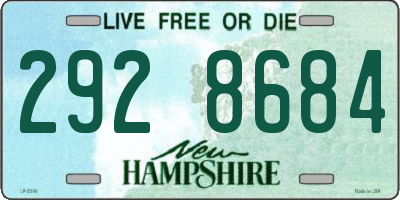 NH license plate 2928684