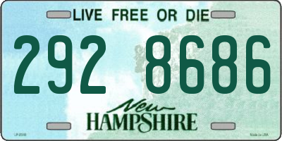 NH license plate 2928686