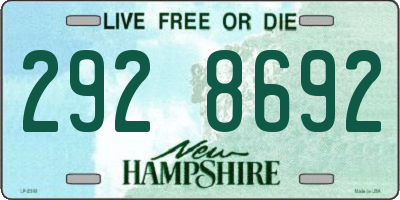 NH license plate 2928692