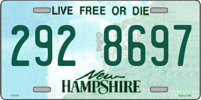 NH license plate 2928697
