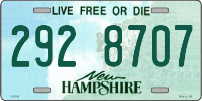 NH license plate 2928707