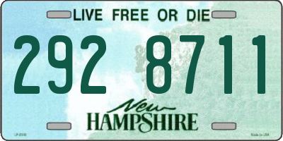 NH license plate 2928711