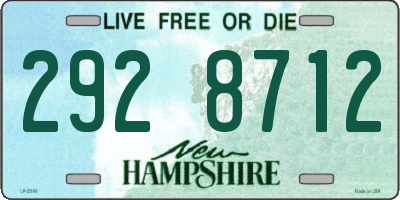 NH license plate 2928712
