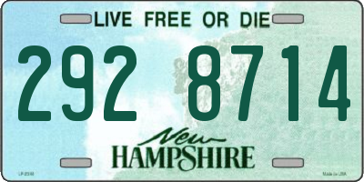 NH license plate 2928714
