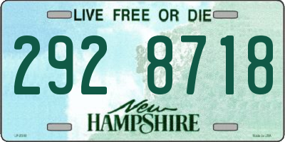 NH license plate 2928718