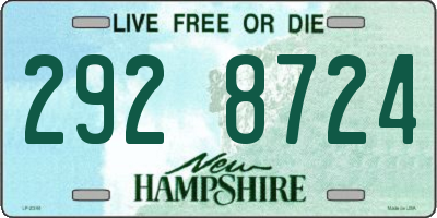 NH license plate 2928724