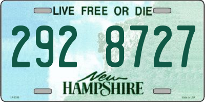 NH license plate 2928727