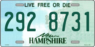 NH license plate 2928731