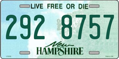 NH license plate 2928757