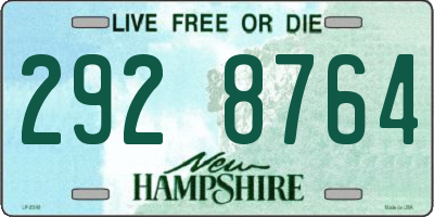 NH license plate 2928764