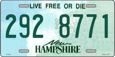 NH license plate 2928771